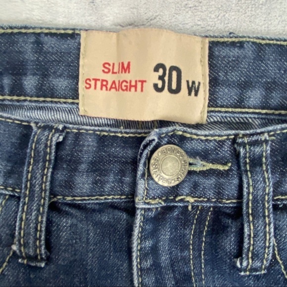 Bongo Slim Straight Jeans 30W 31L Medium Wash - Picture 6 of 10